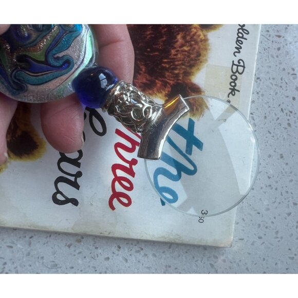 Blown Glass Handle Magnifier Padded Box Pier One - Picture 3 of 10